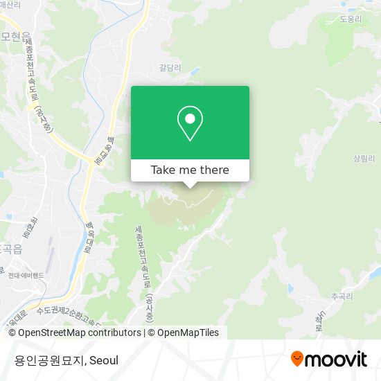 용인공원묘지 map