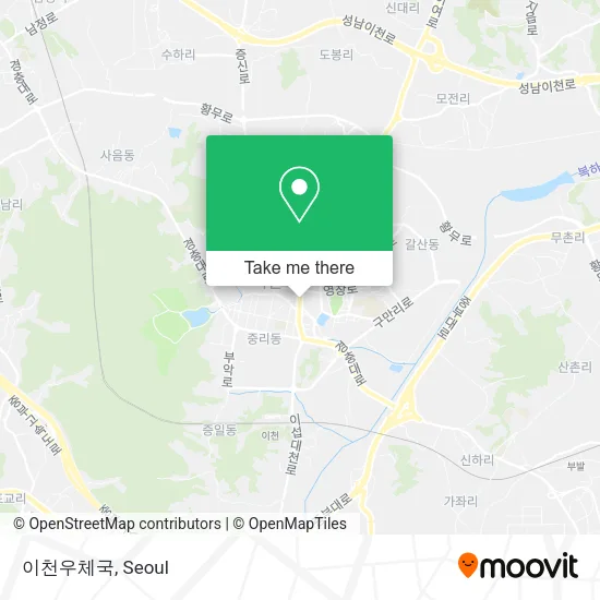 이천우체국 map