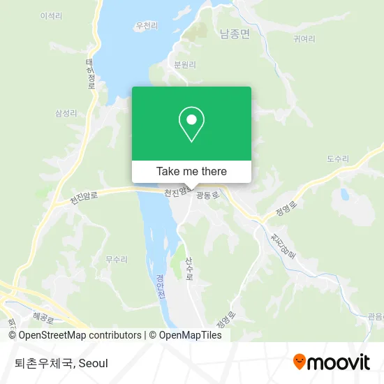 퇴촌우체국 map