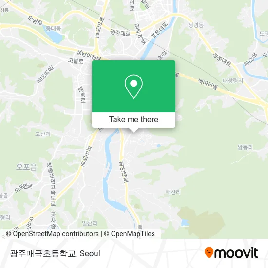 광주매곡초등학교 map