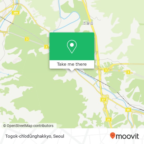Togok-ch’odŭnghakkyo map