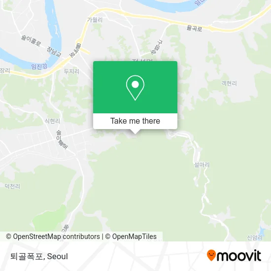 퇴골폭포 map