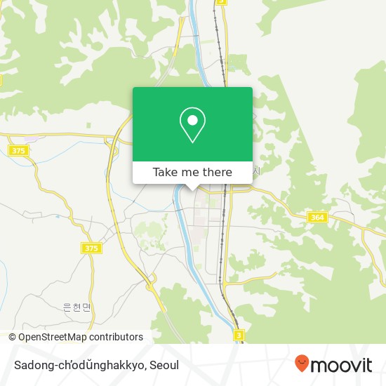 Sadong-ch’odŭnghakkyo map