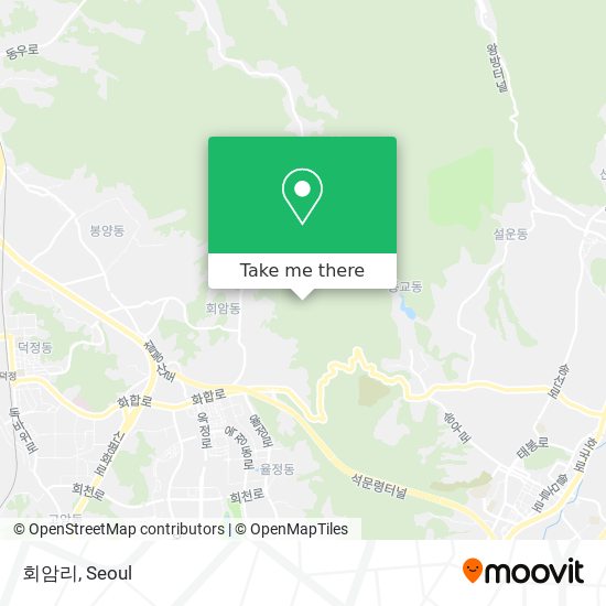 회암리 map