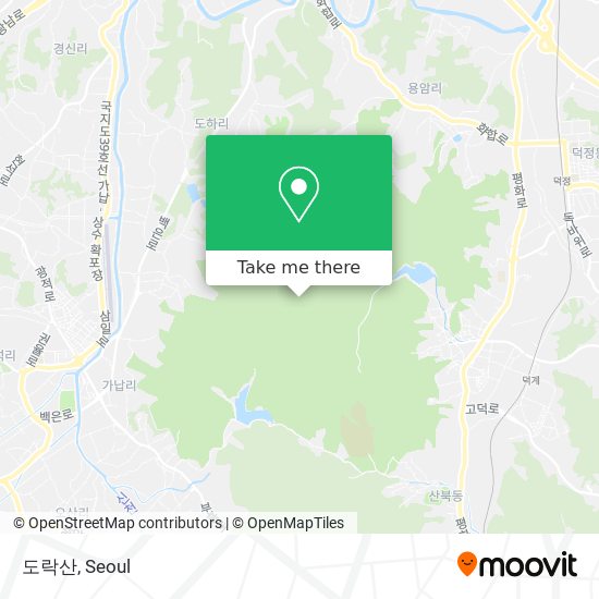 How to get to 도락산 in 양주시, 경기도 by Bus or Subway?