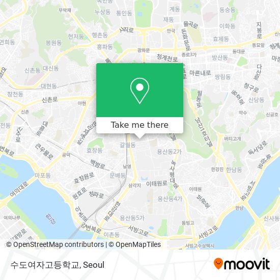 수도여자고등학교 map