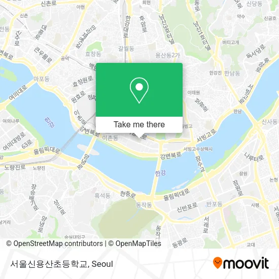 서울신용산초등학교 map
