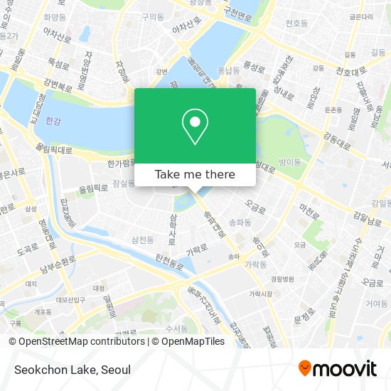 Seokchon Lake map