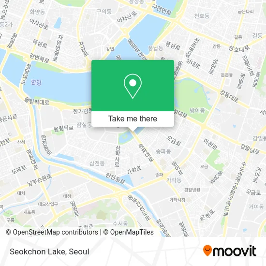 Seokchon Lake map
