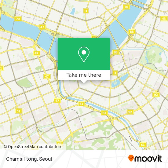 Chamsil-tong map