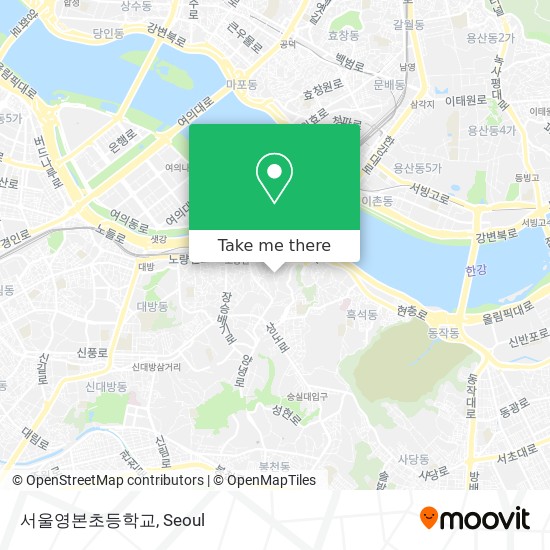 서울영본초등학교 map