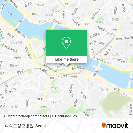 여의도성모병원 map