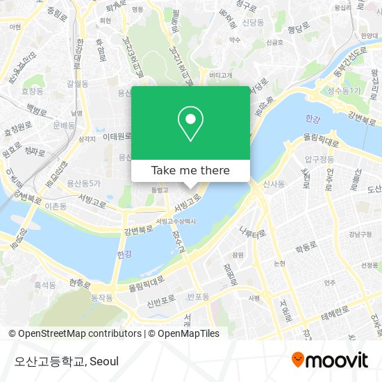오산고등학교 map