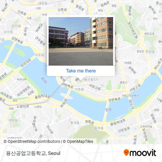 용산공업고등학교 map