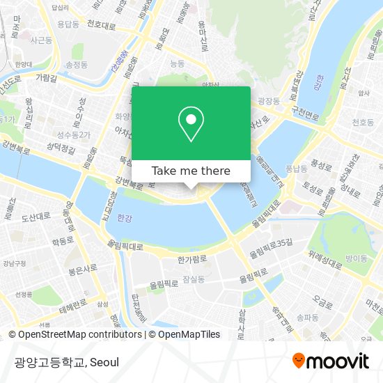 광양고등학교 map