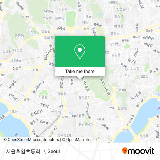 서울후암초등학교 map
