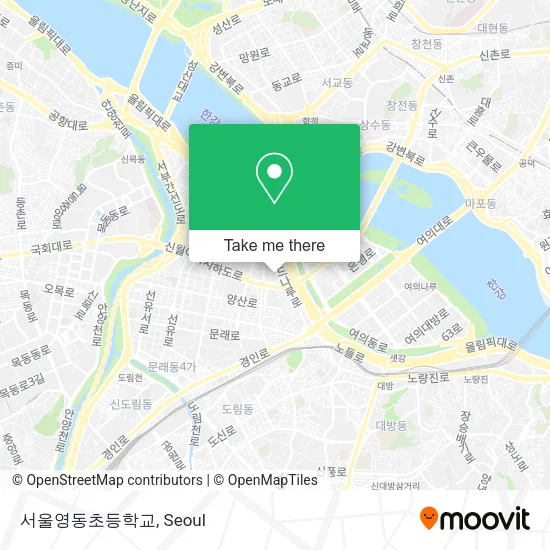 서울영동초등학교 map