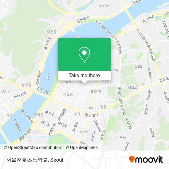서울천호초등학교 map