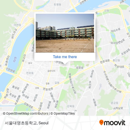 서울대명초등학교 map