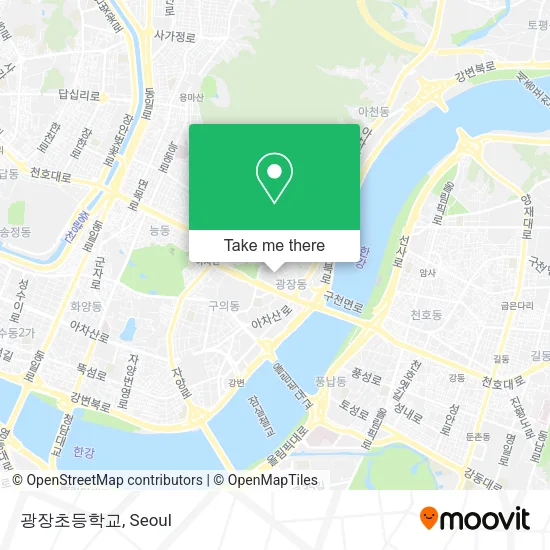 광장초등학교 map