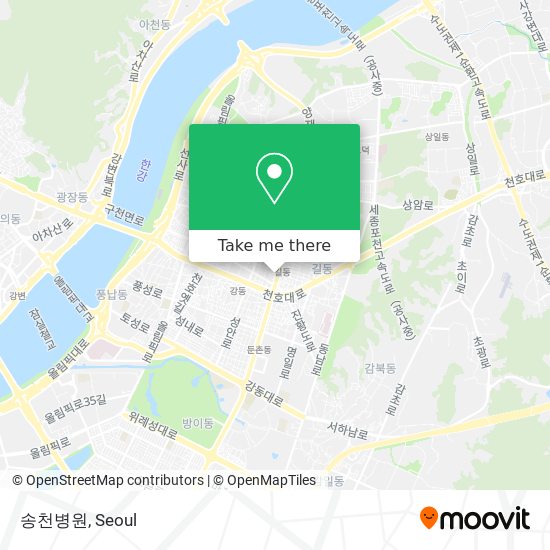 송천병원 map