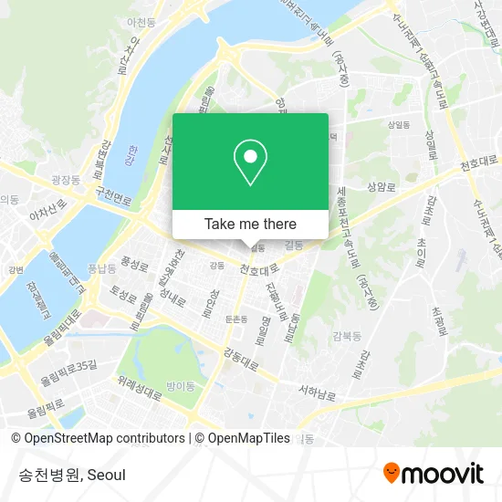 송천병원 map