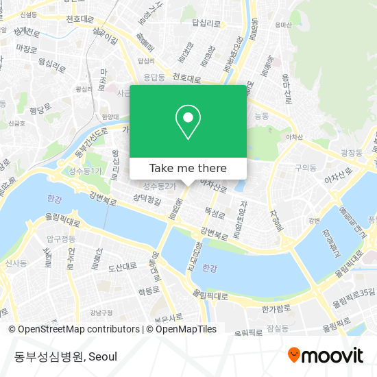 동부성심병원 map