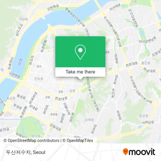 두산저수지 map