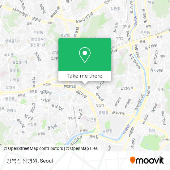 강북성심병원 map