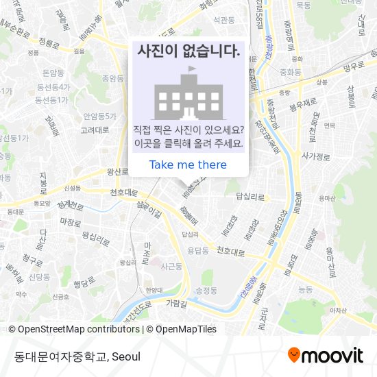 동대문여자중학교 map