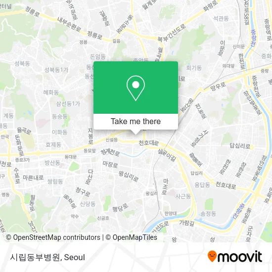 시립동부병원 map