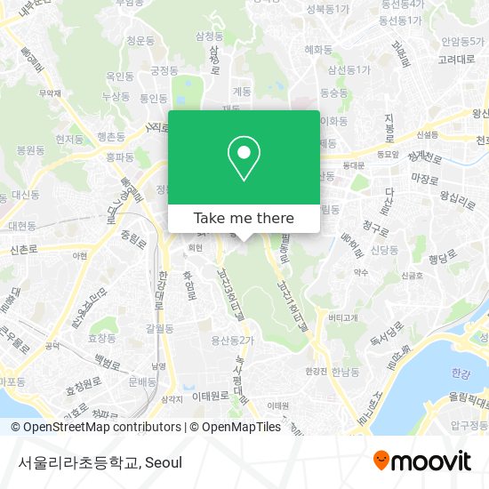 서울리라초등학교 map
