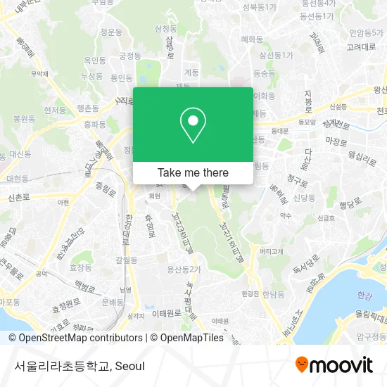 서울리라초등학교 map