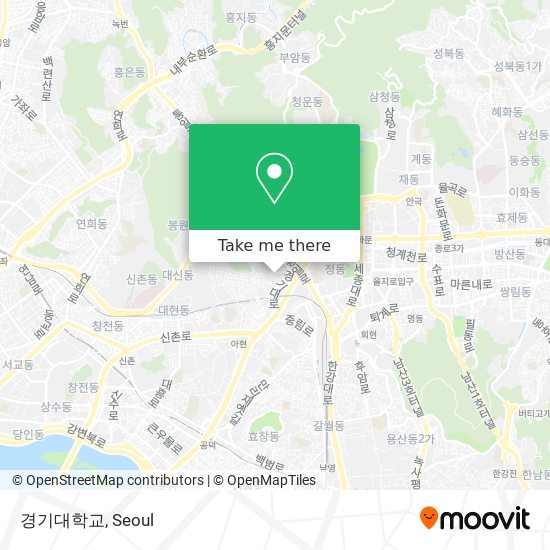 경기대학교 map