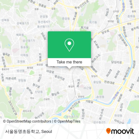 서울동명초등학교 map