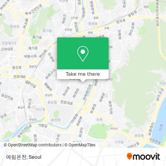 예림온천 map