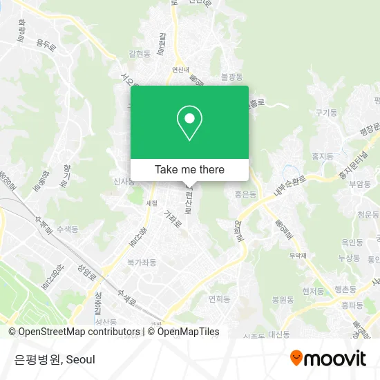 은평병원 map