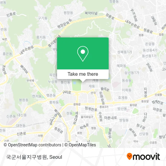 국군서울지구병원 map