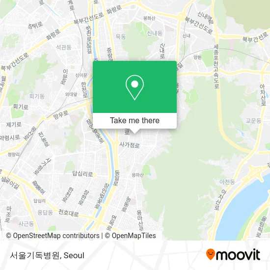 서울기독병원 map