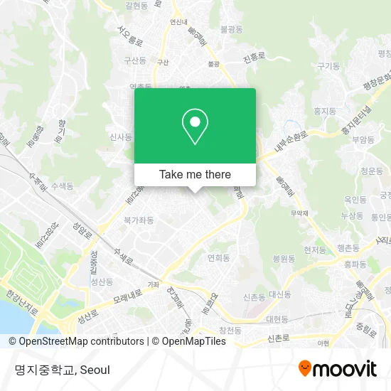 명지중학교 map