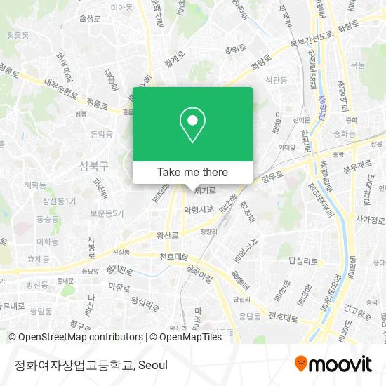 정화여자상업고등학교 map