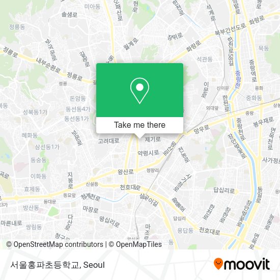 서울홍파초등학교 map