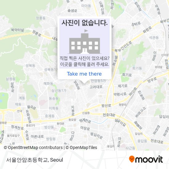 서울안암초등학교 map