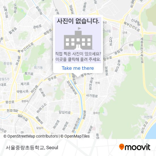 서울중랑초등학교 map