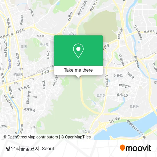 망우리공동묘지 map