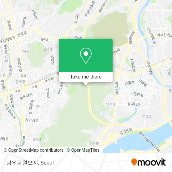 망우공원묘지 map