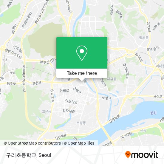 구리초등학교 map