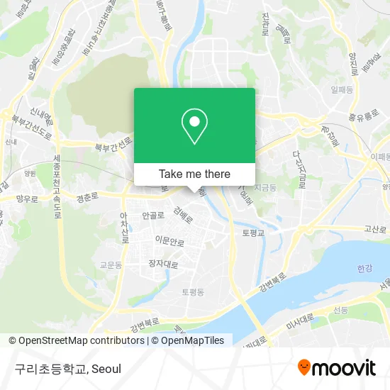구리초등학교 map