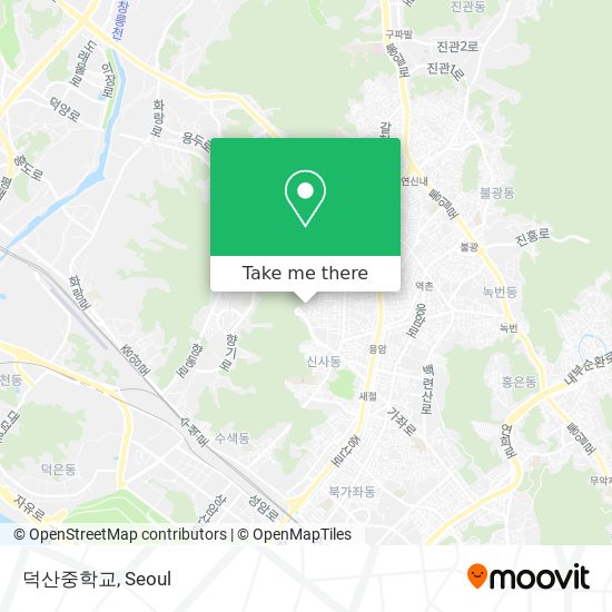 덕산중학교 map