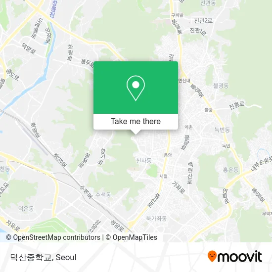 덕산중학교 map